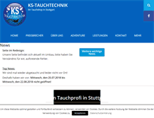 Tablet Screenshot of ks-tauchtechnik.de